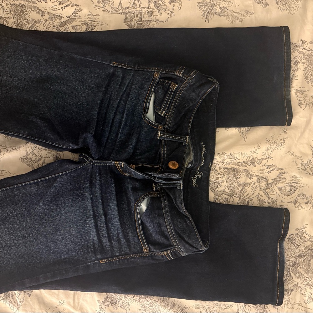 Vintage American Eagle Outfitters Dark Indigo Slim boot Leg Jeans